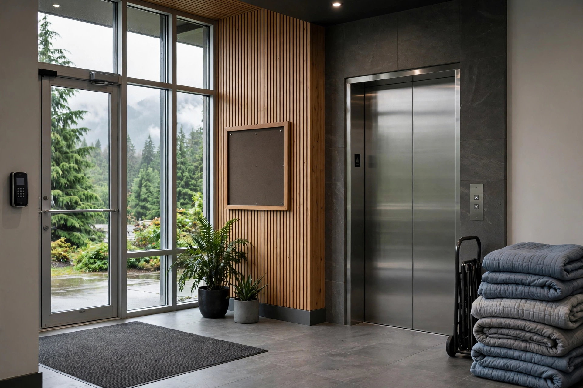 Condo building in Abbotsford where strata renovation hours limit work to weekday daytime windows