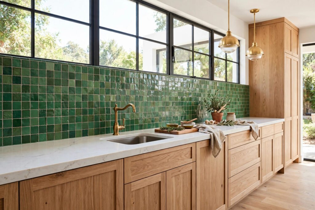 Kitchen Backsplash Ideas 2026: Slab, Zellige & Trends
